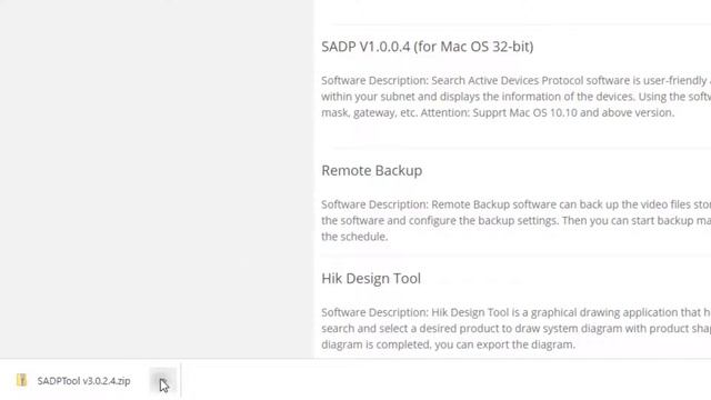 Installing The SADP Tool From HikVision