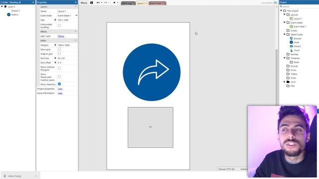 Tutorial Bottone + Link Browser - Construct 3 смотреть онлайн