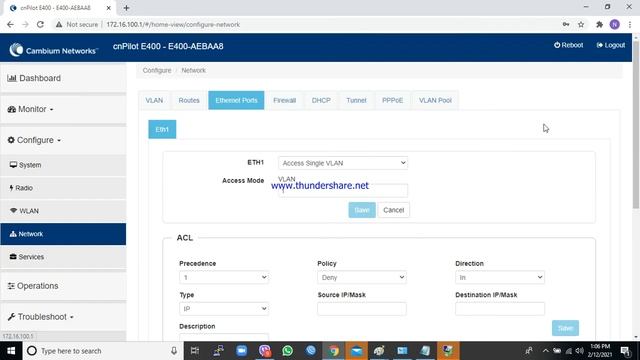 Static IP With DHCP Server In CnPilot E400