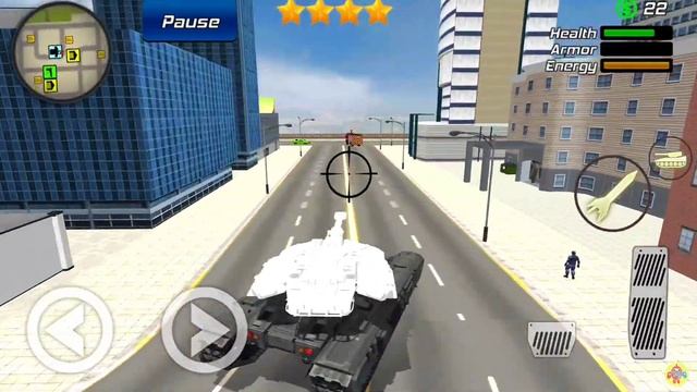 Spider Rope Hero Gangster Crime Simulator #64 - School Bus at Vegas City - Android Gameplay смотреть онлайн