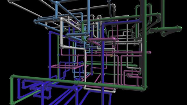 Pipes 3D Screensaver 4k смотреть онлайн