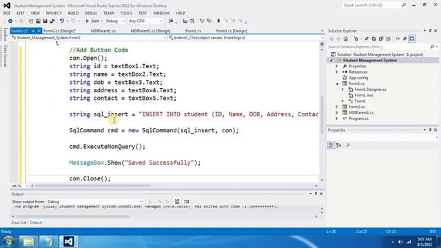 Microsoft Visual Studio C#.NET Final Project Live Video Tutorial for Beginners смотреть онлайн