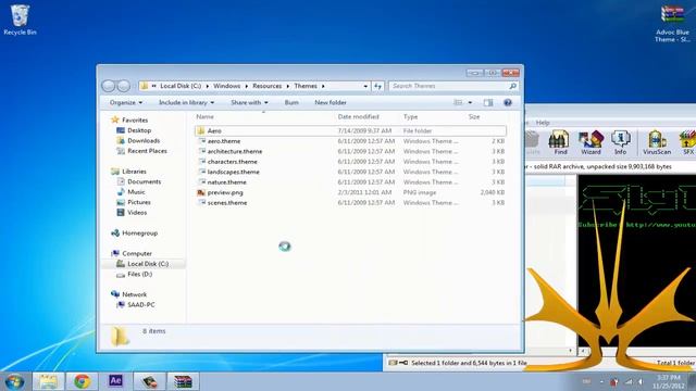 Advoc Blue Theme for Windows 7 смотреть онлайн