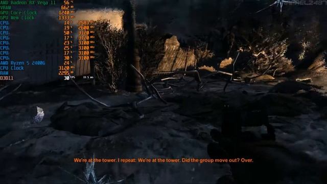 Metro 2033 (Ryzen 5 2400G + Radeon RX Vega 11) PC Gameplay 720p HD смотреть онлайн