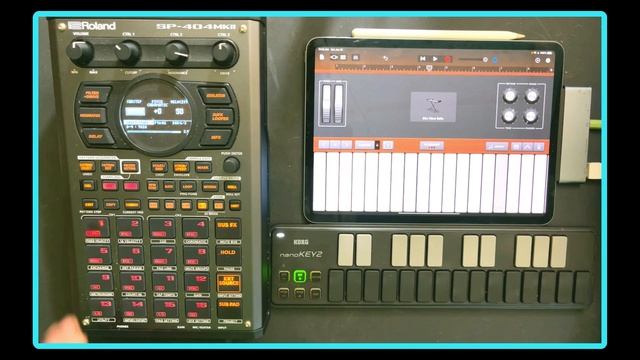 Roland SP-404 MK2 and IPAD Pro Garageband Workflow смотреть онлайн