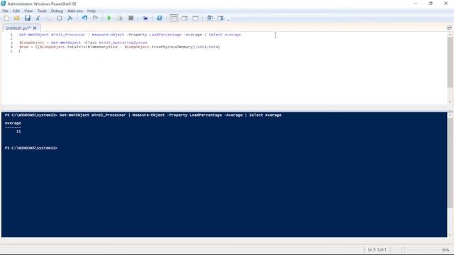 Get CPU and RAM Usages in PowerShell смотреть онлайн