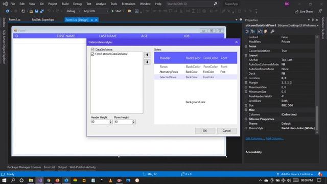 C# DataGrid View Styler - Winforms and Visual Studio IDE смотреть онлайн