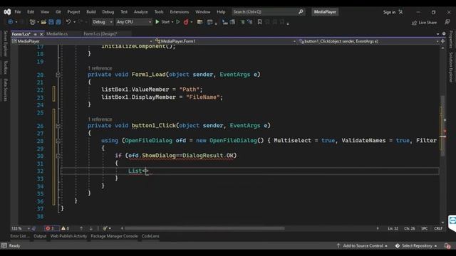 Media Player using c# смотреть онлайн
