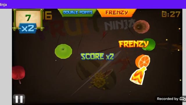 Fruit Ninja Symbian Gameplay (EKA2L1 Emulator) смотреть онлайн