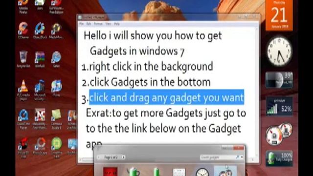 How to get Gadgets in windows 7 смотреть онлайн