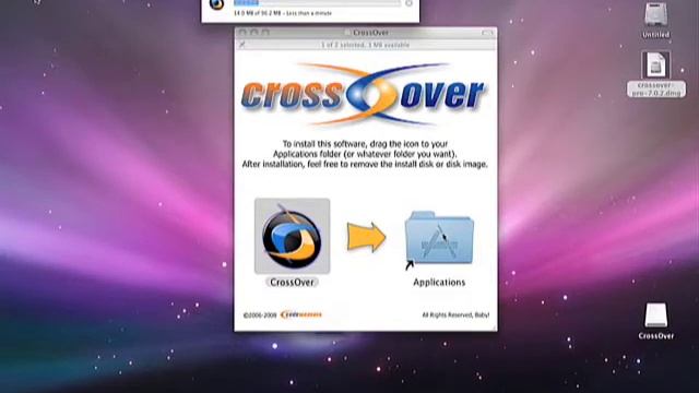 Installing CrossOver Mac From a CD смотреть онлайн