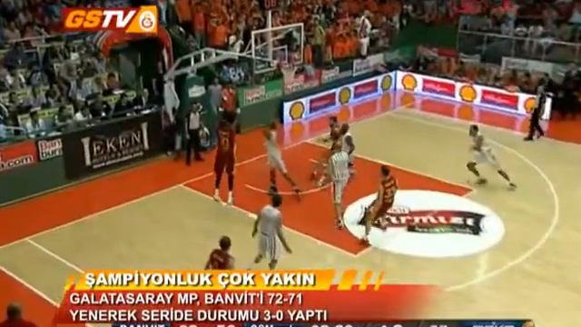 Banvit 71 - 72 Galatasaray MP.. (Play Off. 3.Maçı) 10.06.2013 смотреть онлайн