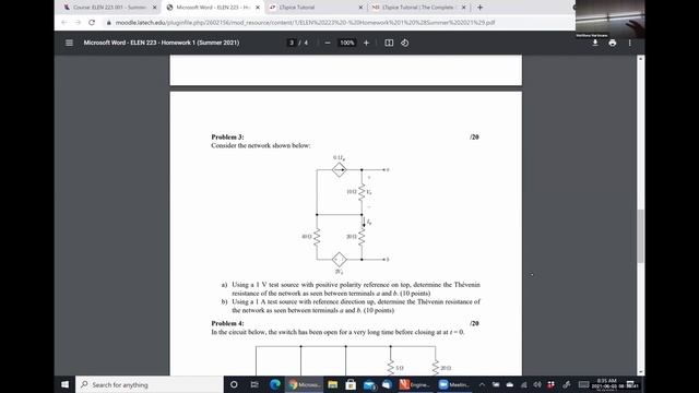 ELEN 223 (Summer 2021) - Class Meeting #01 - 06/03/2021 смотреть онлайн