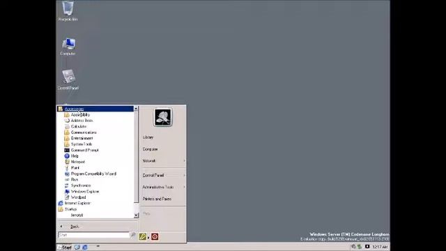 Обзор Windows Longhorn Server Build 5259 смотреть онлайн