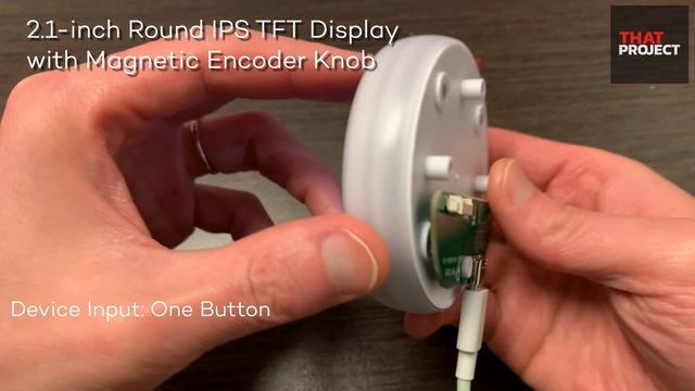 2.1-Inch Round Display with Magnetic Encoder Knob #ESP32S3 смотреть онлайн