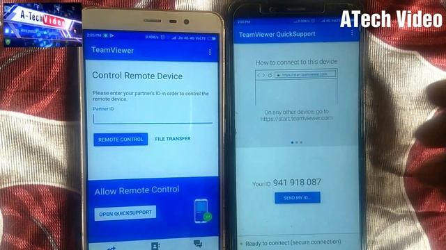 Remotely Control your Android mobile with team viewer смотреть онлайн