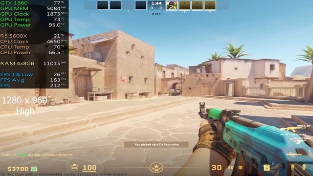 CS2 Anubis - GTX 1660 смотреть онлайн