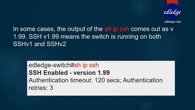 Check & Change SSH Version Of Cisco Switches смотреть онлайн