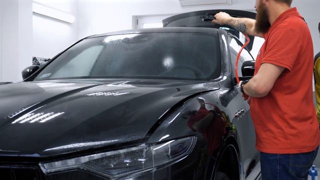 Auto Folia Studio X Flexi Shield - Maserati Levante Trofeo - zabezpieczenie folią bezbarwną | 4K смотреть онлайн