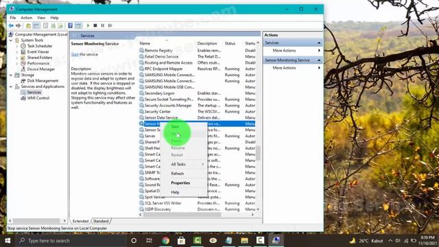 Windows 10 Home : How to Start or Stop Sensor Monitoring Service смотреть онлайн