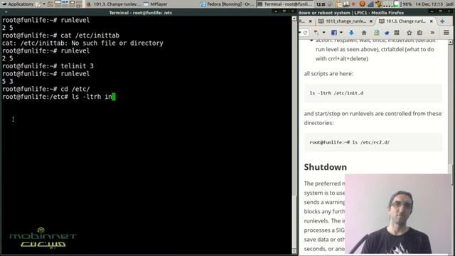 101.3. Change runlevels and shutdown or reboot system - تغییر ران لولها و شات داون و ریبوت سیستم смотреть онлайн