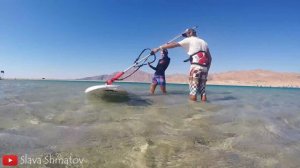 Обучение виндсерфингу в Египте, Дахаб. Старт с берега