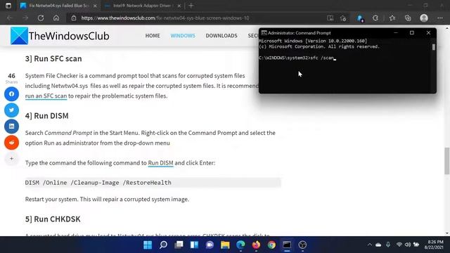 Fix Netwtw04.sys Failed Blue Screen on Windows смотреть онлайн