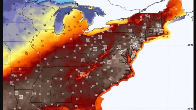 The Entire East Coast Surging Close To 100 Degrees Saturday and Sunday смотреть онлайн