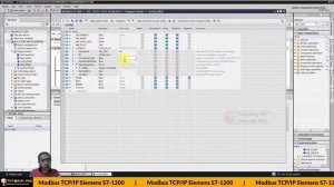 Modbus TCP Siemens S7-1200 - TIA Portal V17