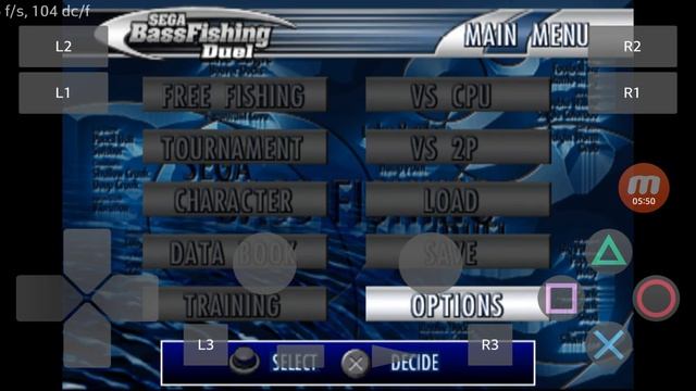 PlayStation2 PS2 Android Emulator Play! v0.30 Bass Fishing Duel - Sega Sports Game Play смотреть онлайн