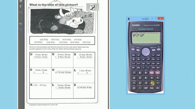 maurieo DOES TIME CALCULATIONS ON A CASIO FX82 EMULATOR смотреть онлайн