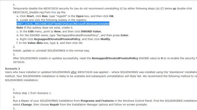 CONFLITO / ERRO: SOLIDWORKS 2011-2015 vs Microsoft KB3072630 смотреть онлайн