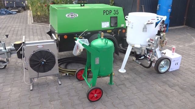 Zestaw do sodowania zestaw do piaskowania hydropiaskowania. Piaskarka kompresor ATMOS PDP 35 смотреть онлайн