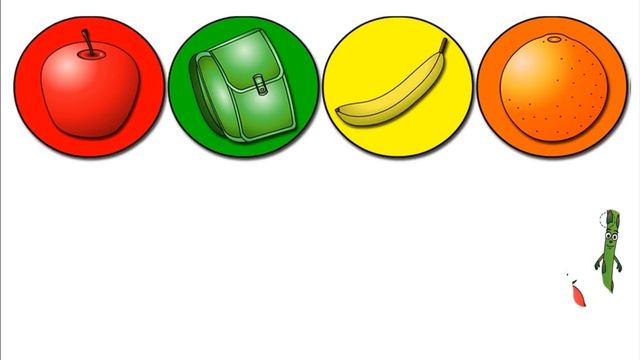 Vegetables Draw color for kids with Orange Banana Apple color for children смотреть онлайн