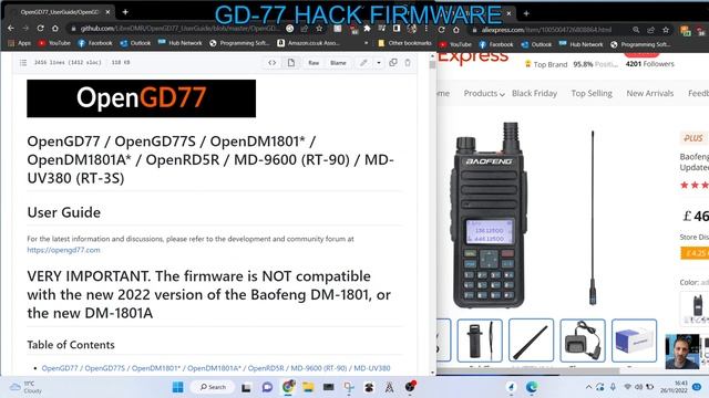 GD-77-1801/ HACK FIRMWARE DMR RADIO смотреть онлайн