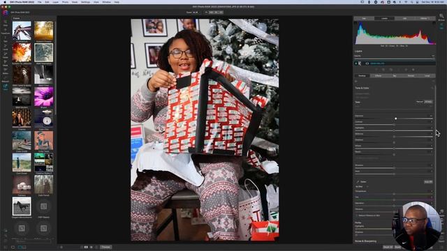 Editing Christmas Photos Using ON1 Photo Raw 2022 смотреть онлайн