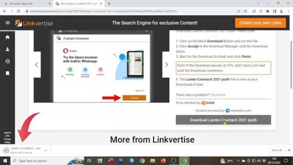 How to download at linkvertise
