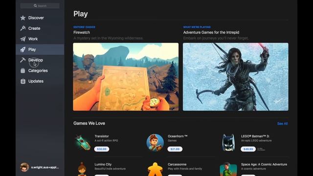 Mac App Store for macOS Mojave смотреть онлайн