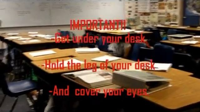 Mira Loma Middle School: EARTHQUAKE DRILL! смотреть онлайн