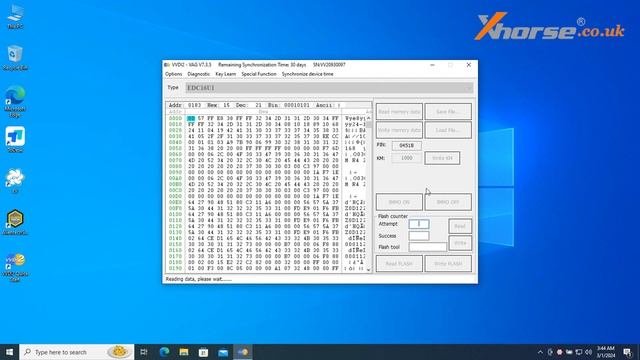 VAG EDC16U1 CS MAC Code Reading & IMMO Off & KM Change via VVDI2 - xhorse.co.uk смотреть онлайн