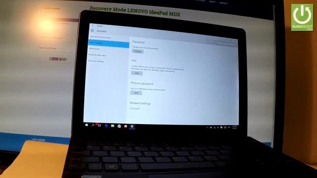 How to Set Password in LENOVO IdeaPad MIIX 300 - Screen Lock смотреть онлайн