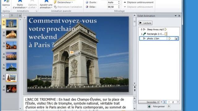 Comment créer un diaporama sonorisé avec PowerPoint 2010 vidéo 7 www.formenligne.org смотреть онлайн