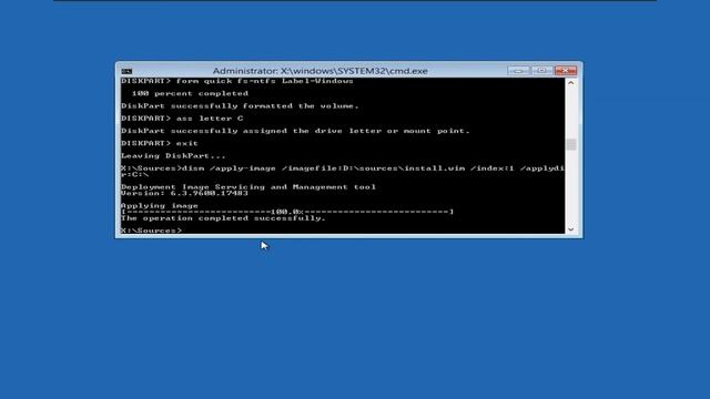 windows 8.1 install via diskpart смотреть онлайн