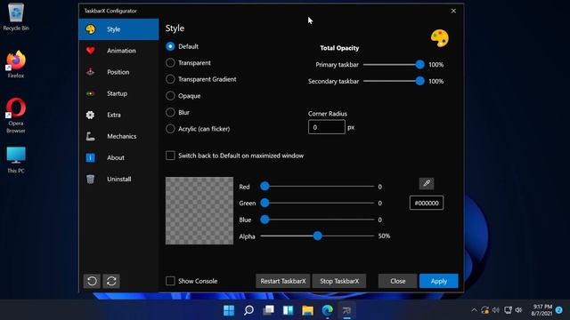 How to make the Taskbar Transparent in Windows 11 смотреть онлайн