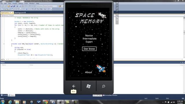Windows Phone Memory Application смотреть онлайн