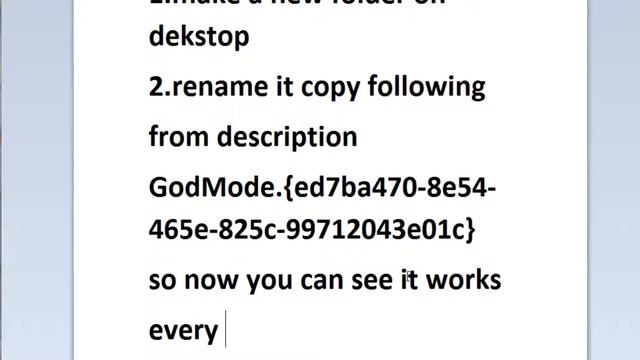 How to enable God Mode on Windows 7 (HD) смотреть онлайн