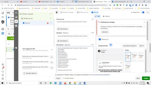 How to generate leads with Facebook Lead Form Extensions | Facebook Business || Digital Rakesh смотреть онлайн