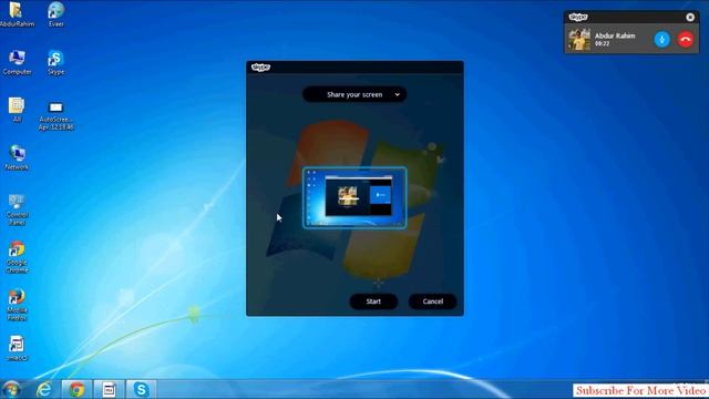 How To Show Your Desktop To Someone Via Skype смотреть онлайн