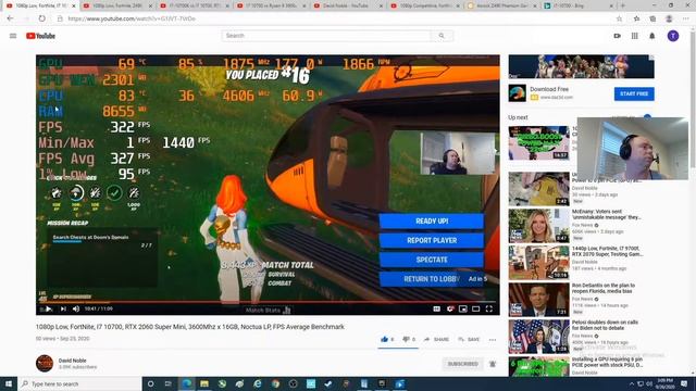 Better $800 FortNite Gaming CPU/GPU Combo: RTX 2060S & I7 10700k or RTX 2070S & I7 10700 ?? смотреть онлайн