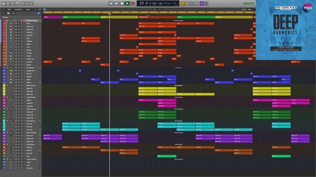 Deep House Logic Pro X Template Deep Harmonics смотреть онлайн
